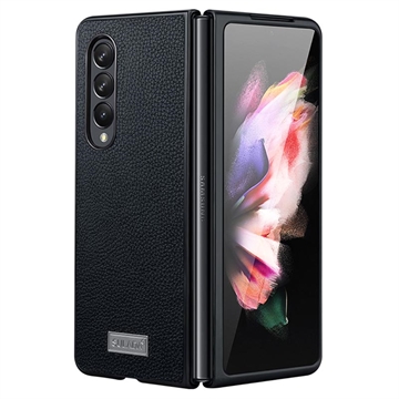 Samsung Galaxy Z Fold4 Sulada Luxury Series Hybrid-deksel - Svart