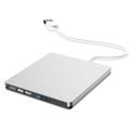 Superslank ekstern CD/DVD-RW-stasjon for MacBook og Windows - USB 3.0