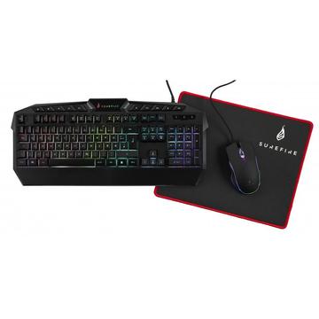 SureFire Kingpin Gaming Combo 48825-482 - Tastatur, mus, musematte - tysk layout