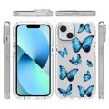 Sweet Armor Series iPhone 14 Hybrid-deksel - Blå sommerfugl
