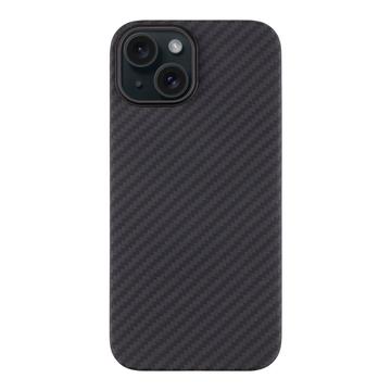 iPhone 15 Tactical MagForce Deksel - Karbonfiber / Svart