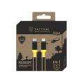 Tactical MagRope USB-C til lynkabel - slitesterk hurtigladekabel - 1m - svart / gul