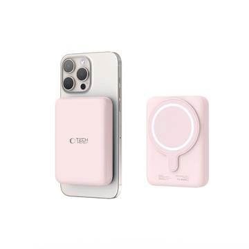 Tech-Protect PB11 LifeMag Magnetisk Trådløs Powerbank - 15W - Rosa