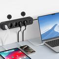 Tech-Protect PCL4X3 Strømuttak - 4 stikkontakter med 2 USB-A og 1 USB-C, 200cm kabel - Svart