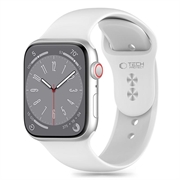 Apple Watch Series 10/9/8/7/6/SE Tech-Protect silikonrem - 40mm/41mm/42mm - Hvit