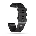 Tech-Protect Smooth Universal Garmin-silikonrem - 22 mm - svart