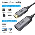 Tech-Protect UltraBoost HDMI til VGA-adapter - Full HD 1080p, 60Hz - Svart