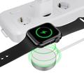 Tech-Protect UltraBoost magnetisk lader for Apple Watch - USB-C-kabel, 120cm - Hvit