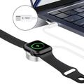 Tech-Protect UltraBoost magnetisk lader for Apple Watch - USB-C-kabel, 120cm - Hvit