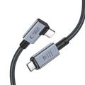 Tech-Protect UltraBoost Max "L" USB 4.0 Type-C-kabel - PD240W, 1.5m, 8K 40Gbps - Grå