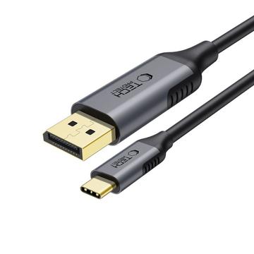 Tech-Protect UltraBoost USB-C til DisplayPort 1.4-kabel - 8K@60Hz, 180cm - Svart