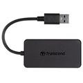 Transcend HUB2 USB 3.1 Gen 1 Hub - USB-A - Svart