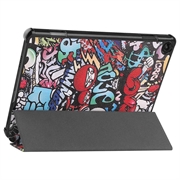 Lenovo Tab M10 Gen 3 Tri-Fold Series Smart Folio-etui - Graffiti