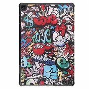 Lenovo Tab M10 Gen 3 Tri-Fold Series Smart Folio-etui - Graffiti