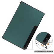 Samsung Galaxy Tab S9 Ultra Tri-Fold Series Smart Folio-etui - Grønn