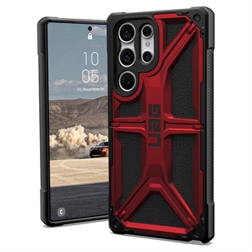 UAG Monarch Samsung Galaxy S23 Ultra 5G Hybrid-deksel - Crimson / Svart