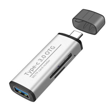 USB-C til USB og SD-adapter / kortleser