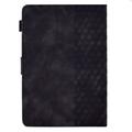 Universal 3D Pattern Smart Tablet Folio-etui - 10" - Svart