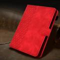 Universal 3D Pattern Smart Tablet Folio Case - 10" - Rød