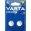 Varta CR2016 Knippcellebatteri 3V - 2 stk.