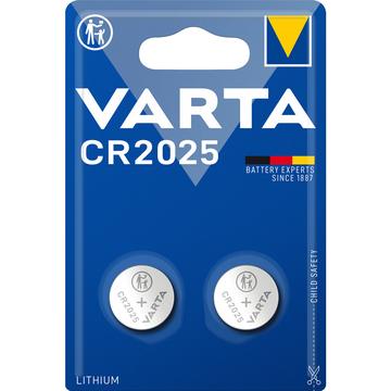 Varta CR2025 Knippcellebatteri 3V - 2 stk.