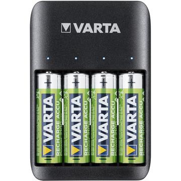 Varta Quattro batterilader med 4x R6/AA-batterier