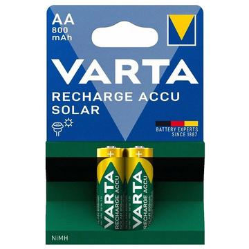 Varta Solar oppladbare AA-batterier 800mAh - 2 stk.