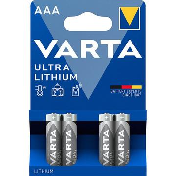 Varta Ultra Lithium L92/AAA-batteri - 4 stk.