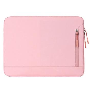 Vannbestandig, elegant Oxford-veske til bærbar PC m. sidelomme - 15.6" - rosa