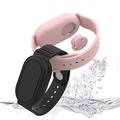 Vanntett silikonarmbånd til Samsung Galaxy SmartTag 2 Bluetooth Tracker Beskyttelsesetui - Rosa