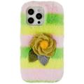 3D Plush Furry Winter iPhone 14 Pro Max TPU-deksel