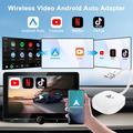 Trådløs Android Auto-adapter med videostrømming 020-7++ - Hvit