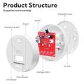 XY-C612 LCD-skjerm Karbonmonoksiddetektor Batteridrevet CO-alarmsensor