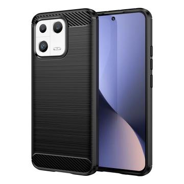 Xiaomi 13 Børstet TPU Deksel - Karbonfiber