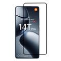 Xiaomi 14T/14T Pro Full Cover Beskyttelsesglass - Svart Kant