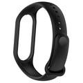 Xiaomi Mi Band 5/6/7 Matte silikonbånd - Svart