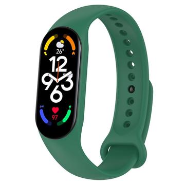 Xiaomi Mi Band 5/6/7 Matte silikonbånd - Grønn