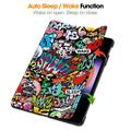 Xiaomi Pad 6S Pro 12.4 Tri-Fold Series Smart Folio-etui - Graffiti