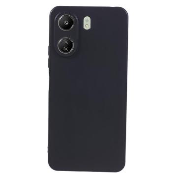 Xiaomi Poco C65/Redmi 13C Mot Fingeravtrykk Matte TPU-deksel - Svart