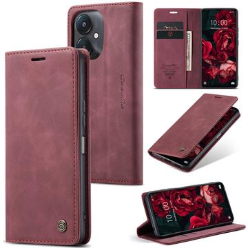 Xiaomi Redmi 13C 5G/Poco C65 Caseme 013 Series Lommebok-deksel - Rød