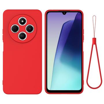 Xiaomi Redmi A3 Pro Flytende silikon-deksel med håndstropp