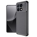 Xiaomi Redmi K70/K70 Pro/Poco F6 Pro Beetle Karbonfiber TPU-Deksel - Svart