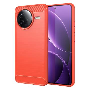 Xiaomi Redmi K80 Børstet TPU Deksel - Karbonfiber