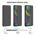 Xiaomi Redmi K80/K80 Pro Privacy Full Cover Beskyttelsesglass - Svart Kant