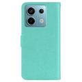 Xiaomi Redmi Note 13 Ugle Rhinestone Lommebok-deksel med rhinestone