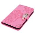 Xiaomi Redmi Note 13 Uggle Rhinestone Lommebok-deksel - Varm Rosa