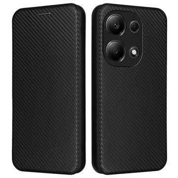 Xiaomi Redmi Note 13 Pro 4G/Poco M6 Pro Flip-deksel - Karbonfiber - Svart