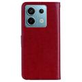 Xiaomi Redmi Note 13 Pro/Poco X6 Ugle Rhinestone Lommebok-deksel