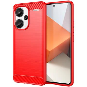 Xiaomi Redmi Note 13 Pro+ Børstet TPU Deksel - Karbonfiber