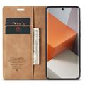 Xiaomi Redmi Note 13 Pro+ Caseme 013 Series Lommebok-deksel - Brun